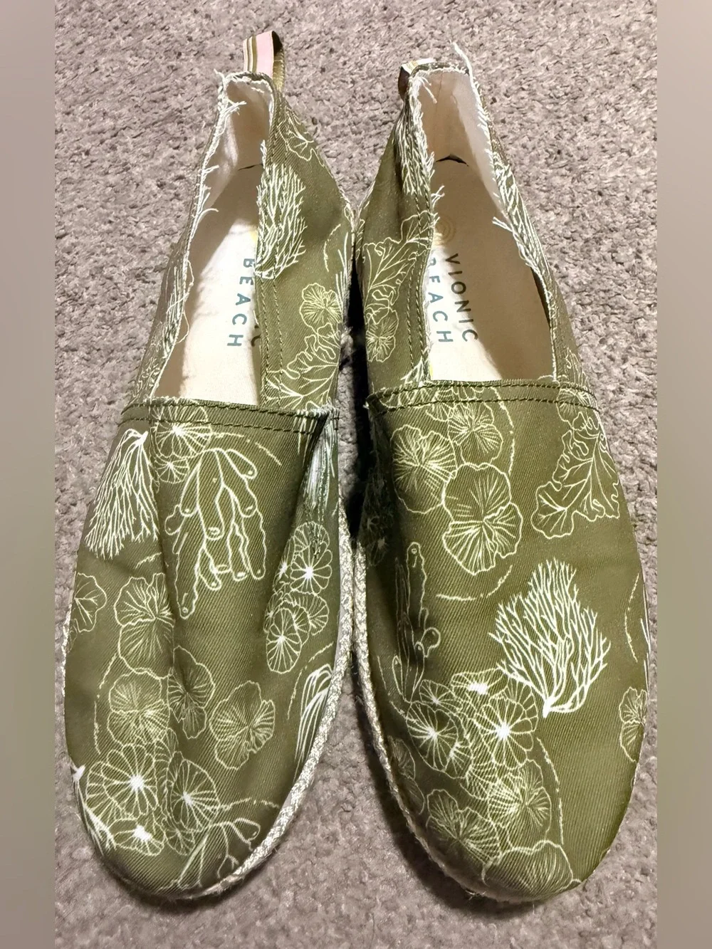 Vionic Beach Laguna Espadrilles Slip-On Size-9 Wide